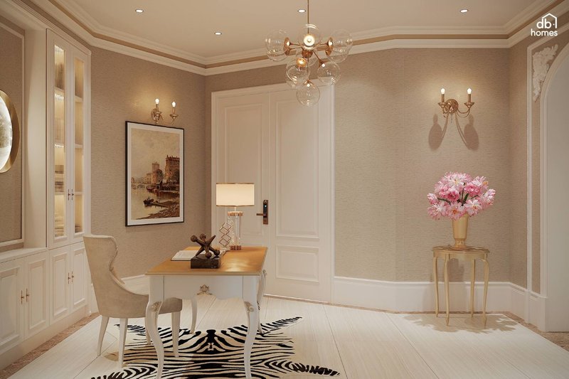 Gam màu chủ đạo nhẹ nhàng trung tính làm nổi bật các đường nét thiết kế tinh xảo