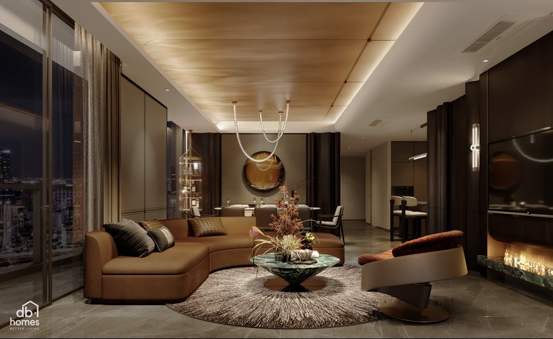 Thiết kế nội thất phong cách Modern Luxury