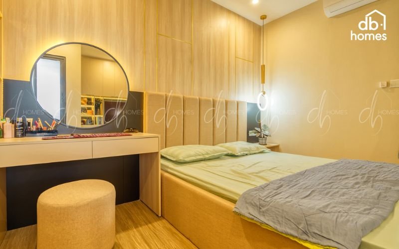 Phối màu phòng ngủ mang đậm tính cá nhân nhưng không thiếu phần sang trọng