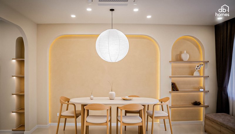 Phong cách Wabi Sabi nổi bật với cái đẹp đến từ sự giản dị và không hoàn hảo – những vết nứt, đường xước hay sự thô ráp của vật liệu đều mang một giá trị riêng