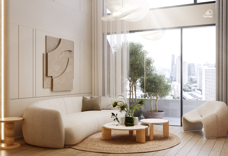 Thiết kế căn hộ Duplex Thủ Thiêm Zeit River theo phong cách Wabi Sabi