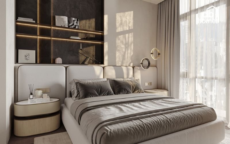 Phòng ngủ phụ có thể linh hoạt sử dụng làm phòng cho khách, phòng trẻ em