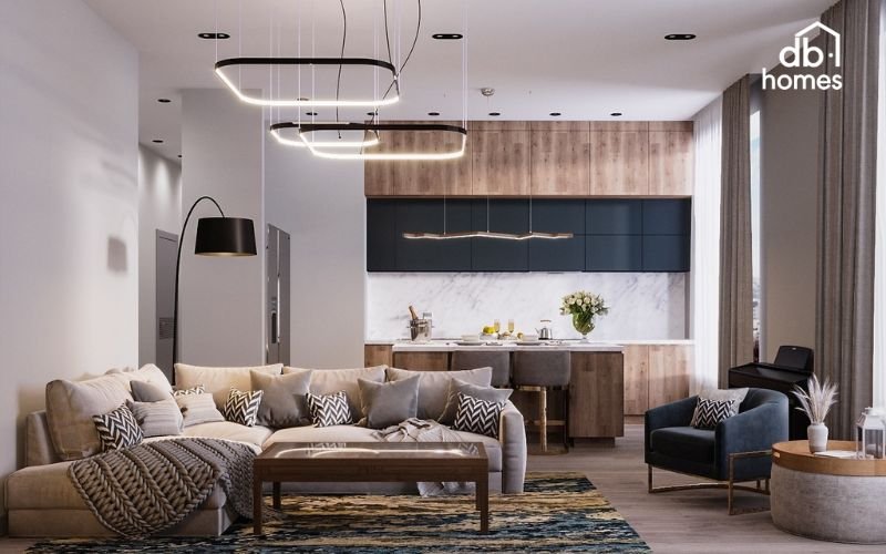 Phong cách đương đại linh hoạt, luôn cập nhật xu hướng, kết hợp đường nét thanh thoát