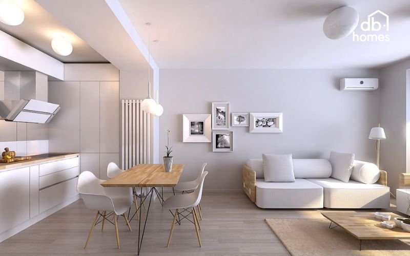 Phong cách hiện đại tối giản nhưng đảm bảo công năng.