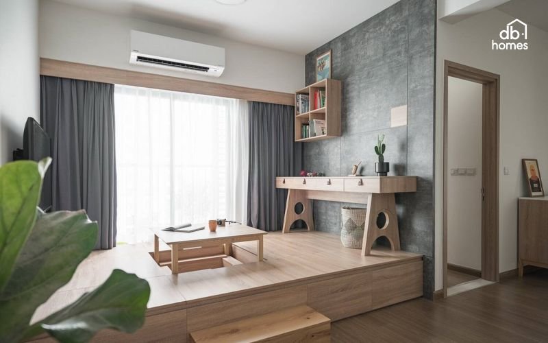 Sử dụng cửa sổ lớn để tận dụng tối đa ánh sáng tự nhiên, giúp không gian luôn thoáng đãng