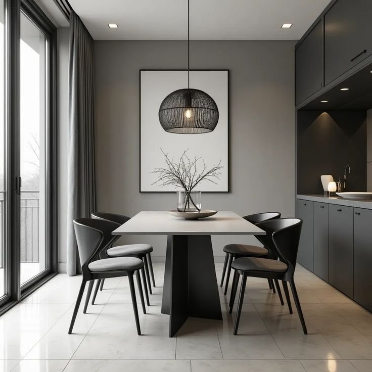 Thiết kế nội thất phong cách Minimalism thường ứng dụng hệ tủ âm tường, bàn ghế gọn nhẹ, tận dụng ánh sáng tự nhiên để tối ưu diện tích