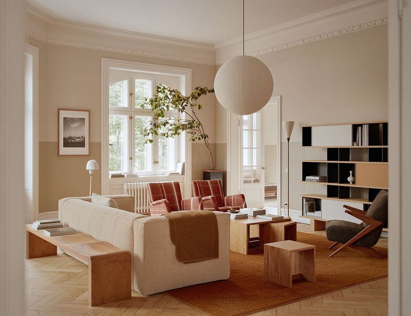 Thiết kế phòng khách phong cách Bắc Âu giúp không gian tối giản, tinh tế và tiện nghi