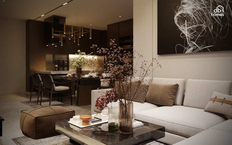 Khi bố trí nội thất, bạn cần lưu ý đến việc tạo sự cân đối giữa các món đồ nội thất