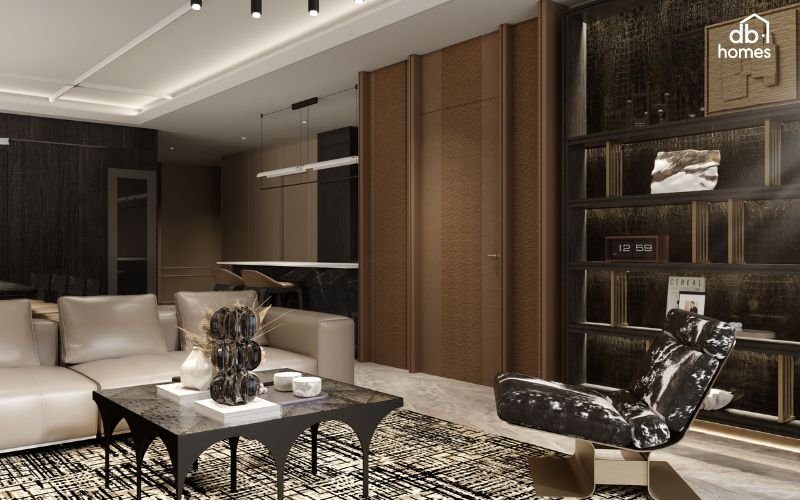 Thiết kế nội thất Quận 2 với phong cách đương đại thể hiện gu thẩm mỹ tinh tế của gia chủ tại Metropole