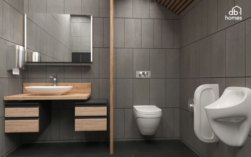 Nhà vệ sinh nhỏ vẫn có thể tiện nghi nếu biết bố trí không gian hợp lý