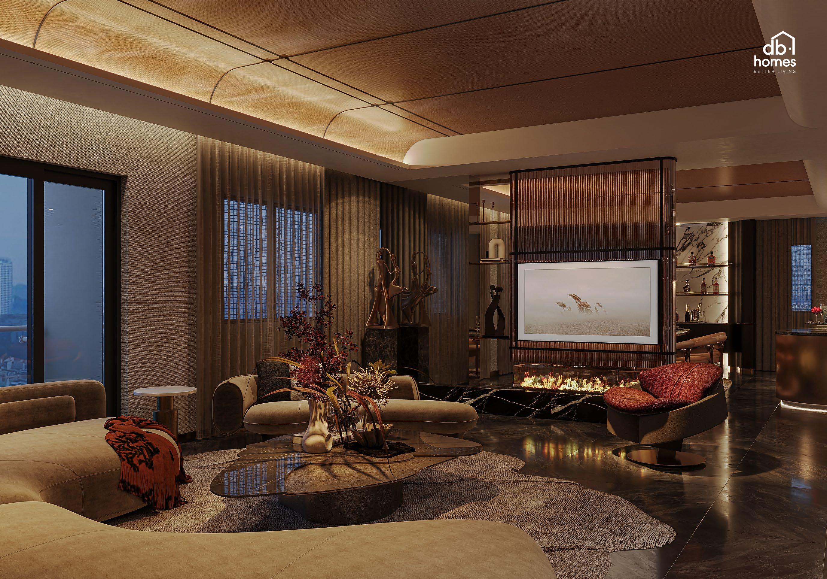 Không gian khắc khoảnh khắc chạng vạng