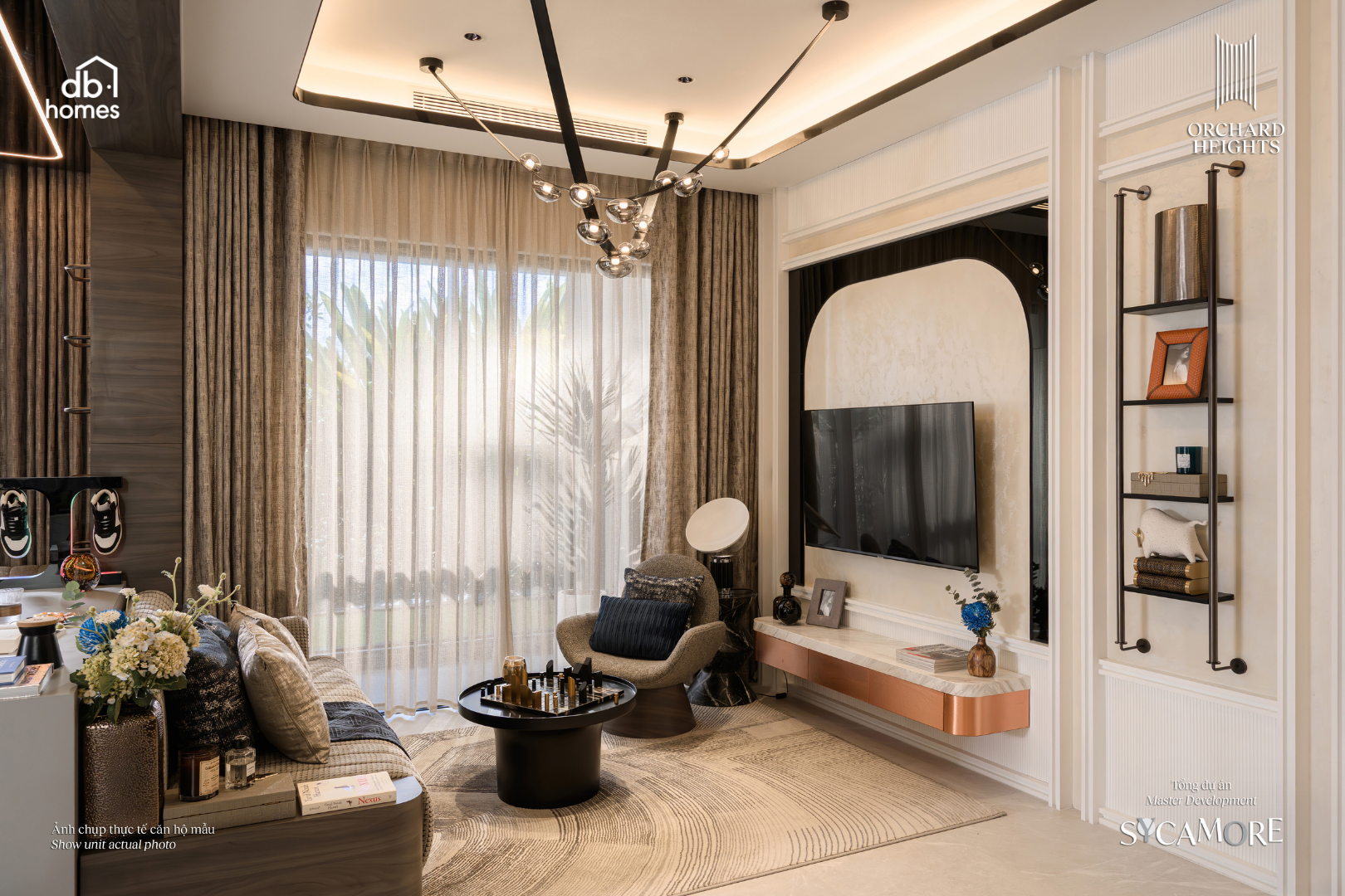 Không gian ấm cúng cho gia đình đa thế hệ hiện đại.