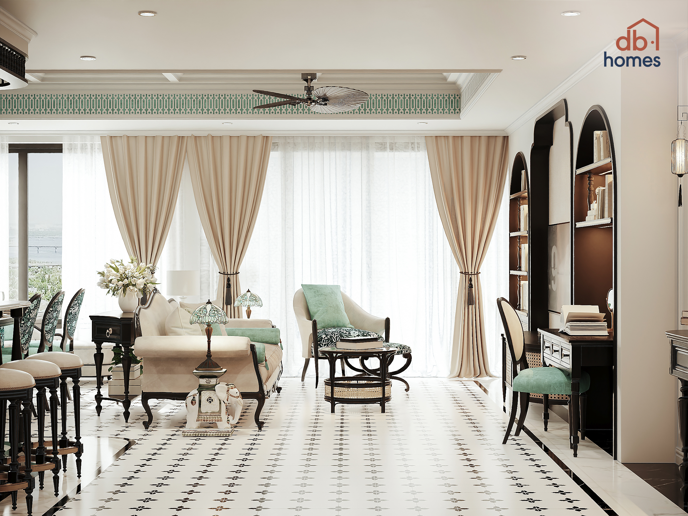 Màu xanh mang đến cảm giác nhẹ nhàng, thư thái