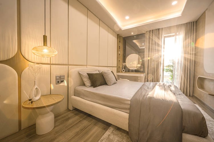 Thiết kế căn hộ hướng đến sự thoải mái và nhẹ nhàng nhằm đem cảm giác ấm áp tại nhà cho gia chủ