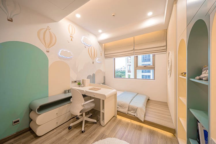 Thiết kế căn hộ hướng đến sự thoải mái và nhẹ nhàng nhằm đem cảm giác ấm áp tại nhà cho gia chủ