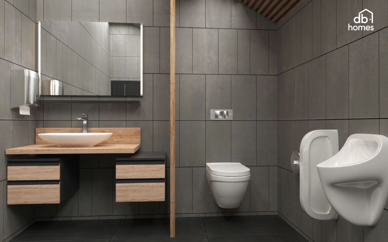 Nhà vệ sinh nhỏ vẫn có thể tiện nghi nếu biết bố trí không gian hợp lý.